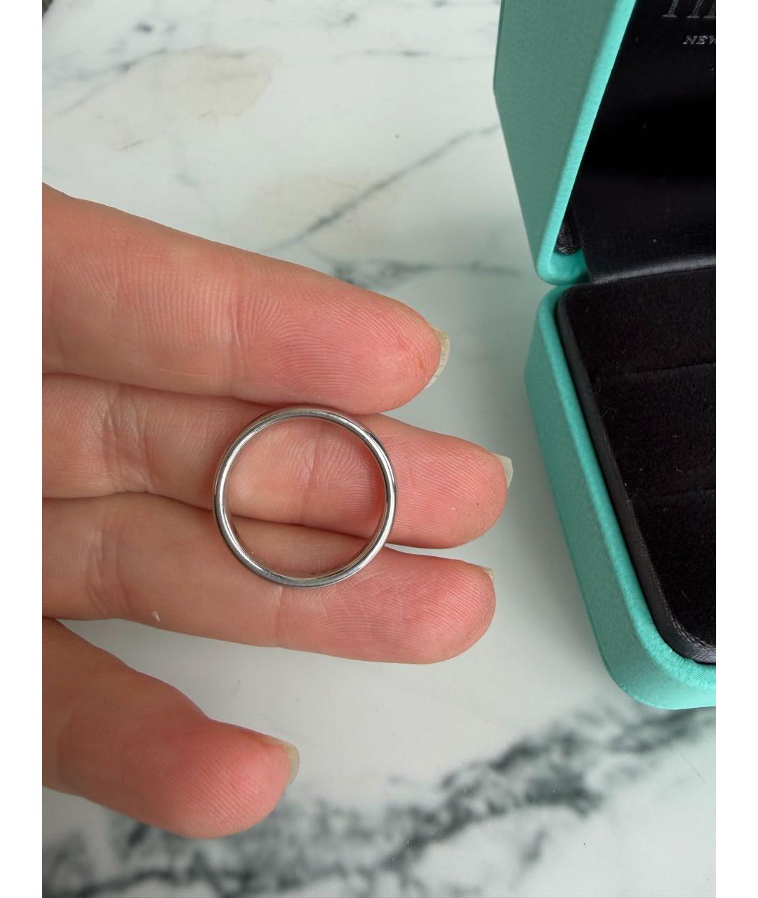 TIFFANY&CO Серебряное платиновое кольцо, фото 2