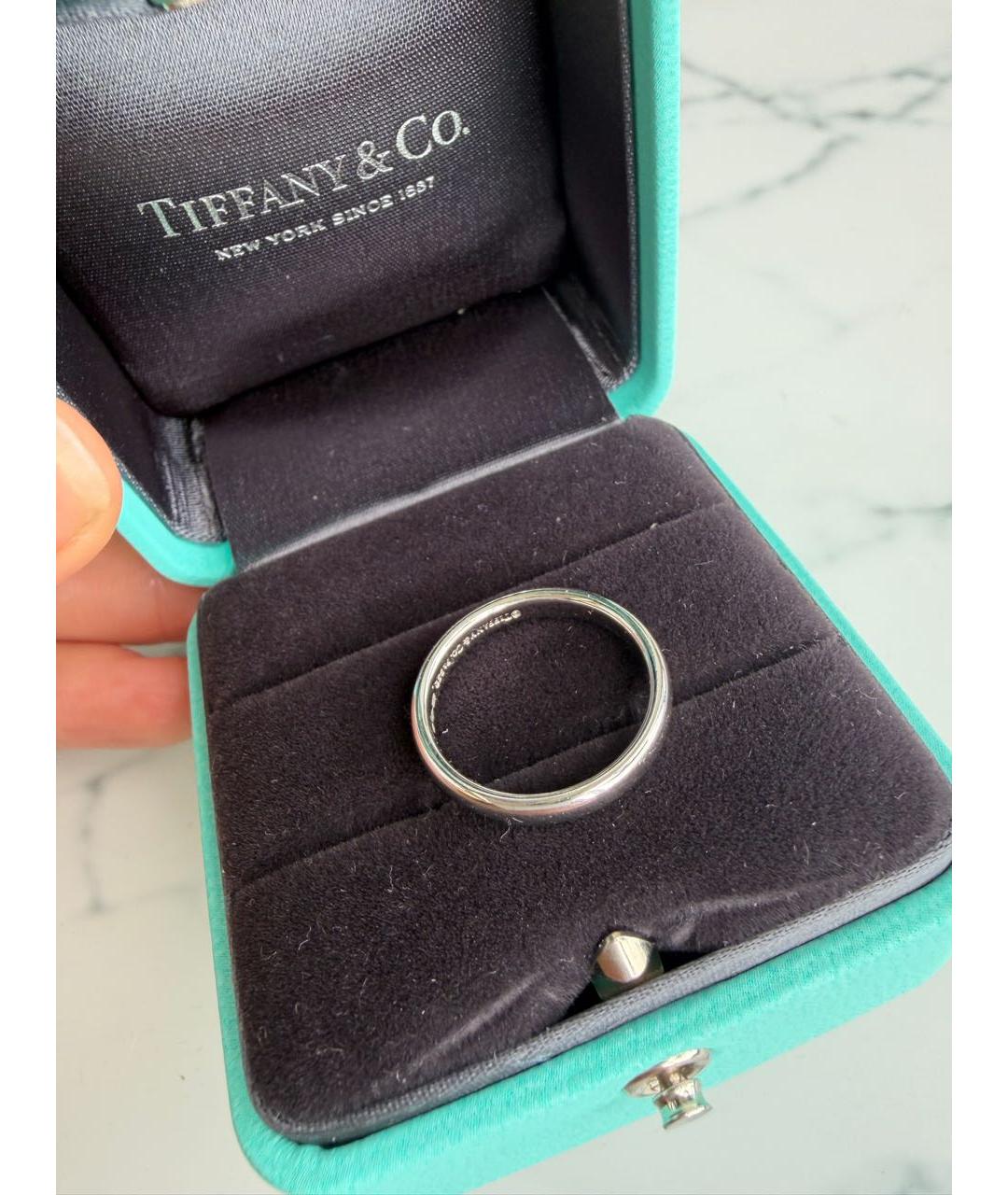 TIFFANY&CO Серебряное платиновое кольцо, фото 3