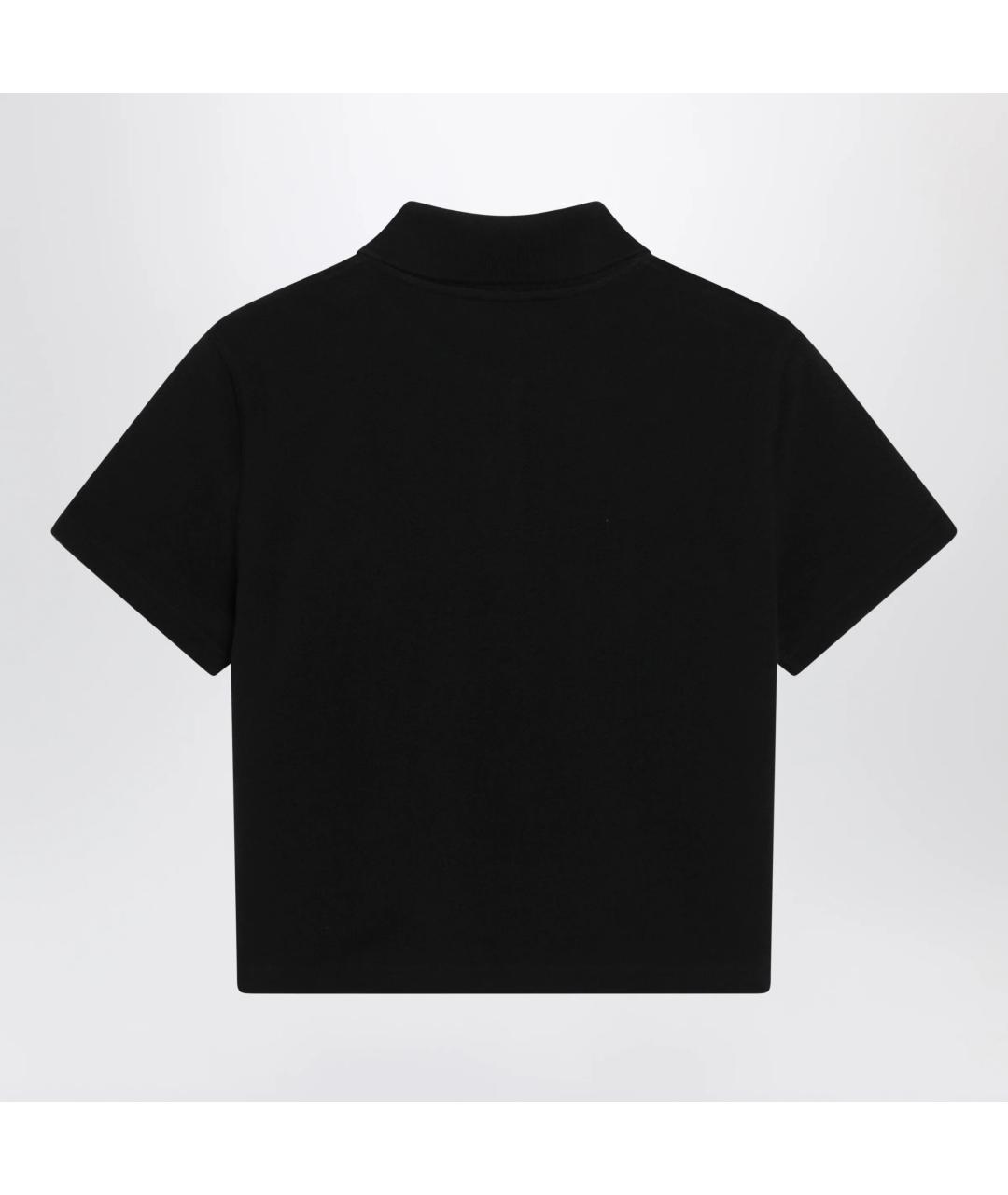 SAINT LAURENT Черная хлопковая футболка, фото 2