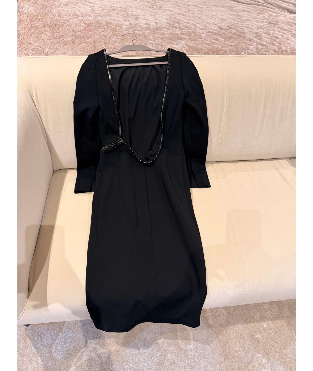 TOM FORD Черное вискозное коктейльное платье, фото 3