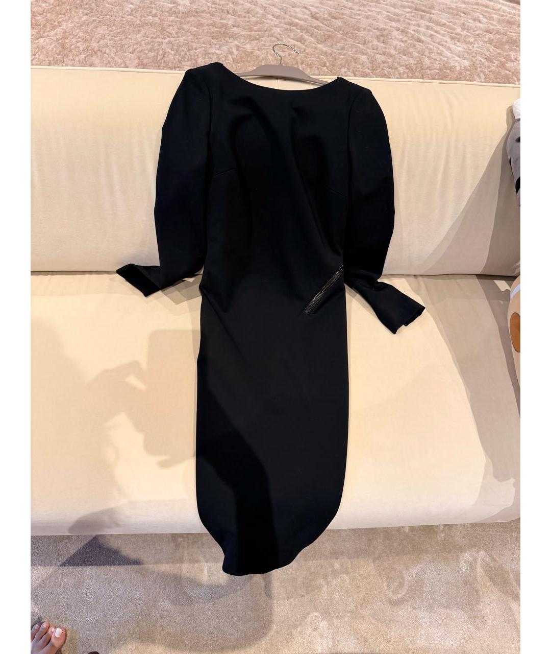 TOM FORD Черное вискозное коктейльное платье, фото 7