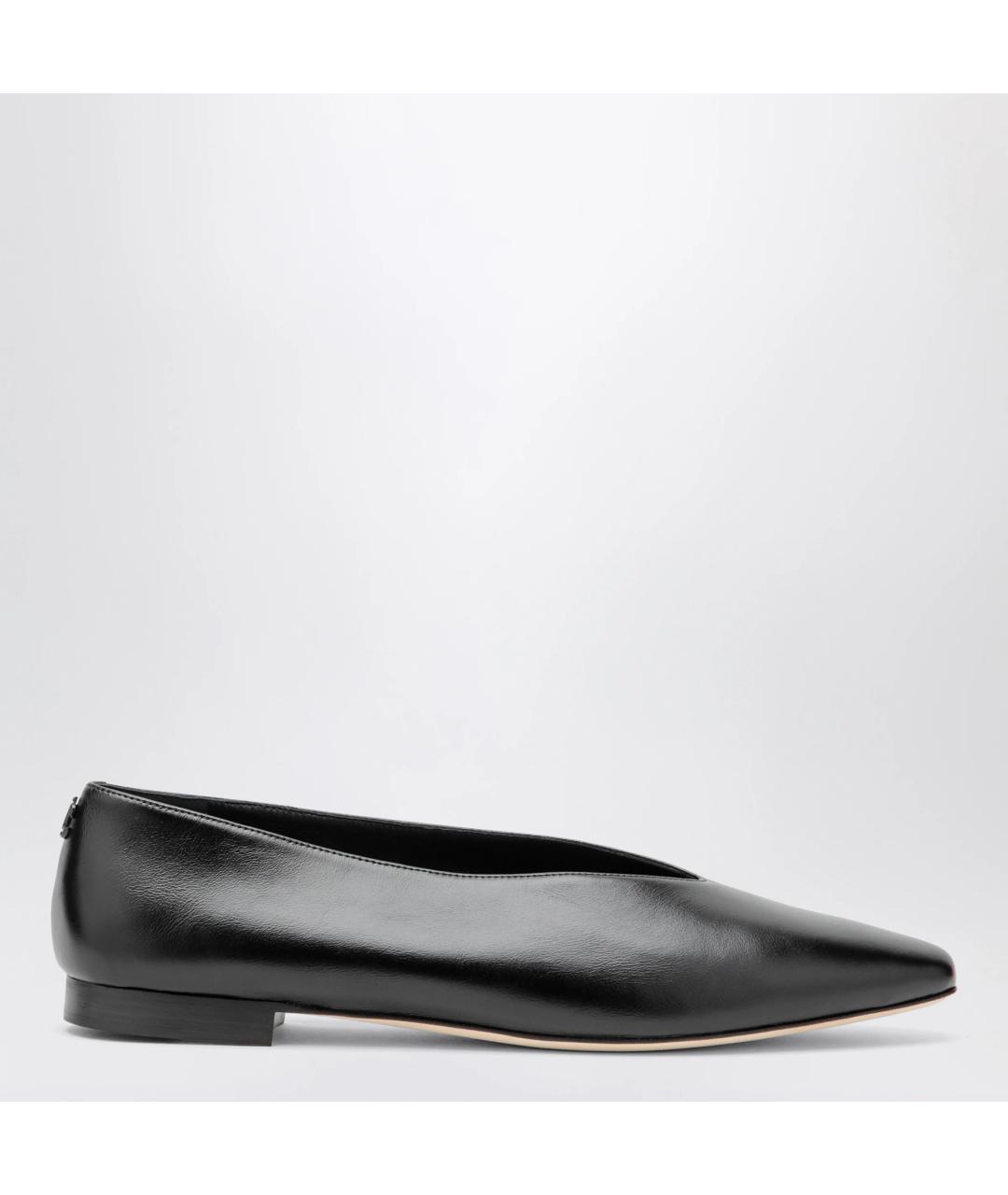 JIMMY CHOO Черные кожаные балетки, фото 3