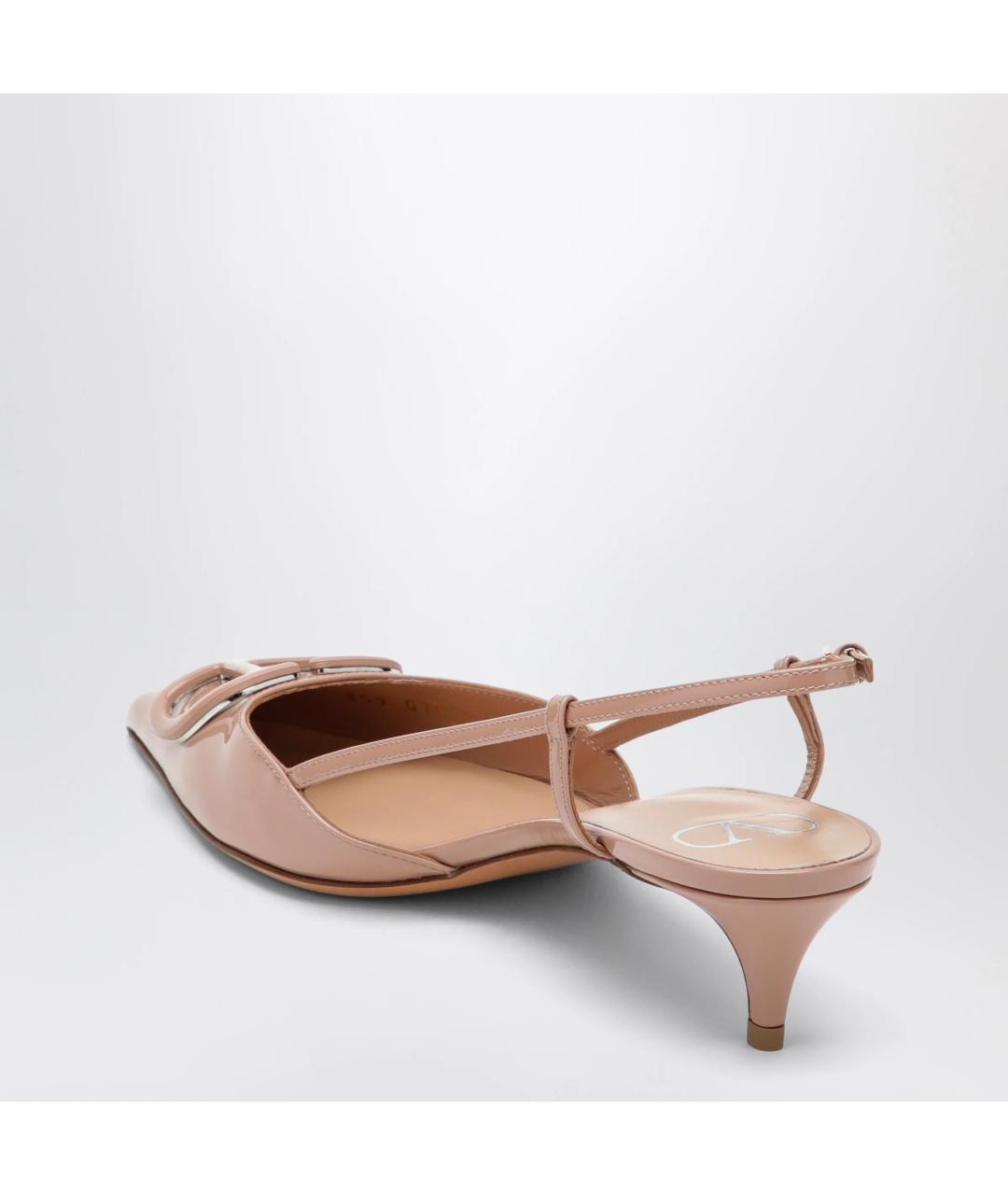 VALENTINO Розовые кожаные туфли, фото 2