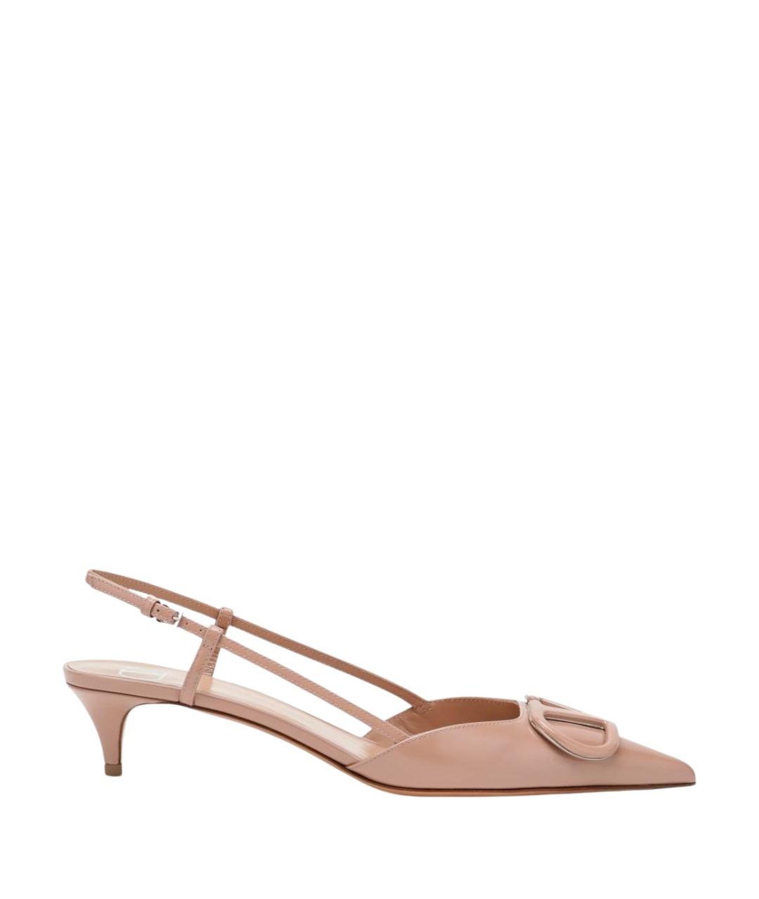 VALENTINO Розовые кожаные туфли, фото 1