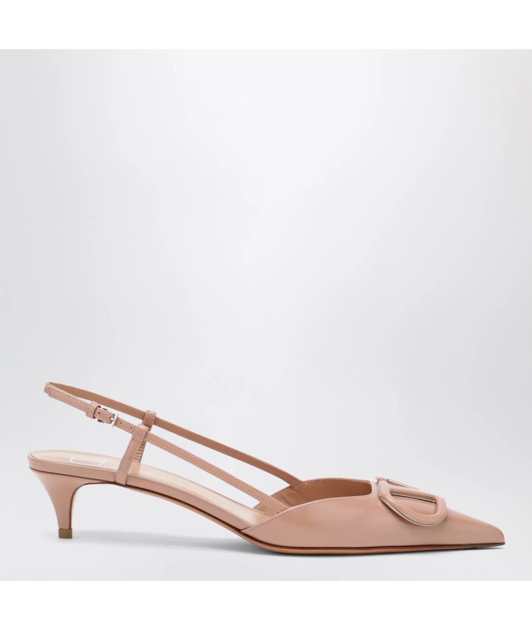 VALENTINO Розовые кожаные туфли, фото 3