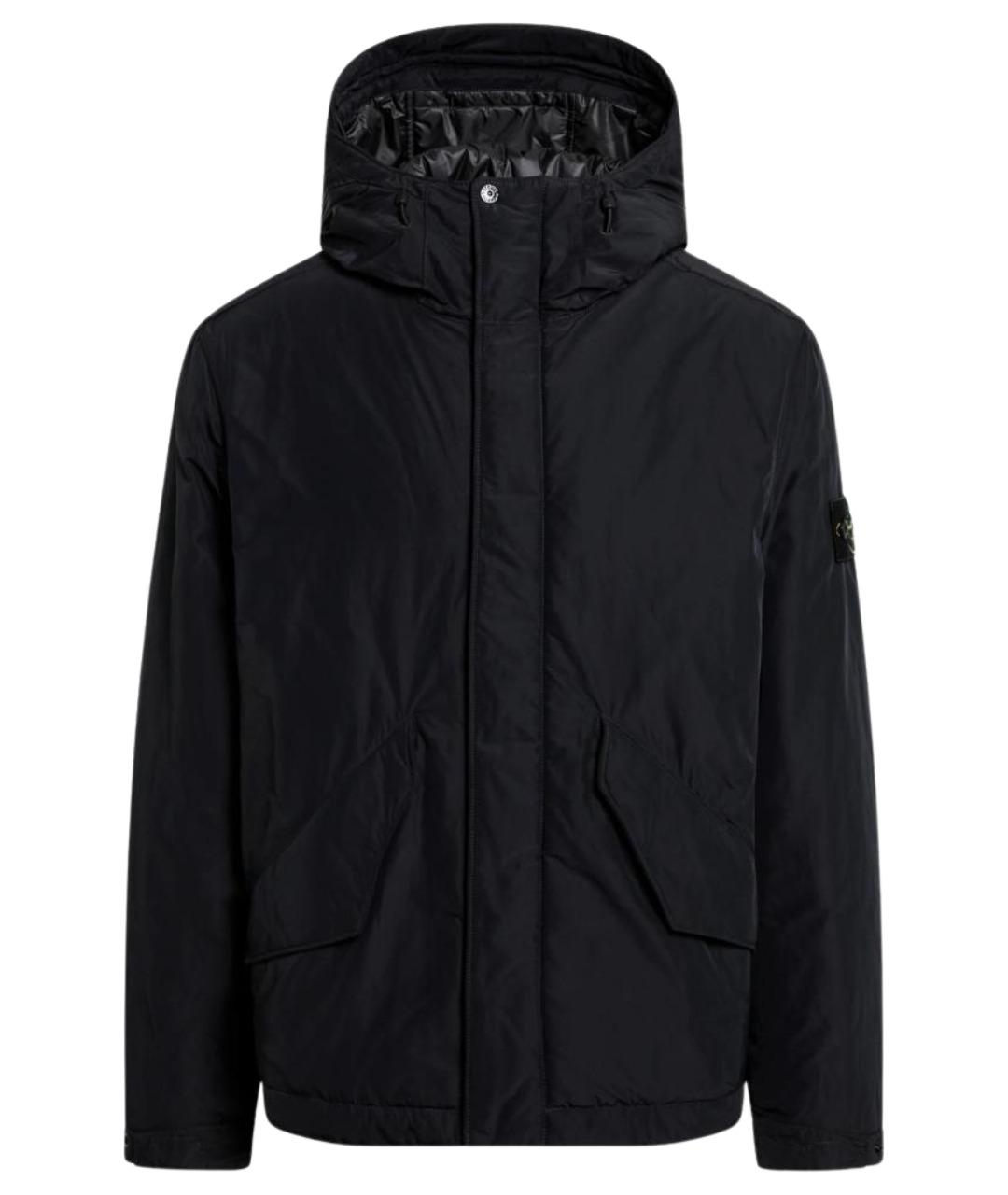 STONE ISLAND Черная полиамидовая куртка, фото 1