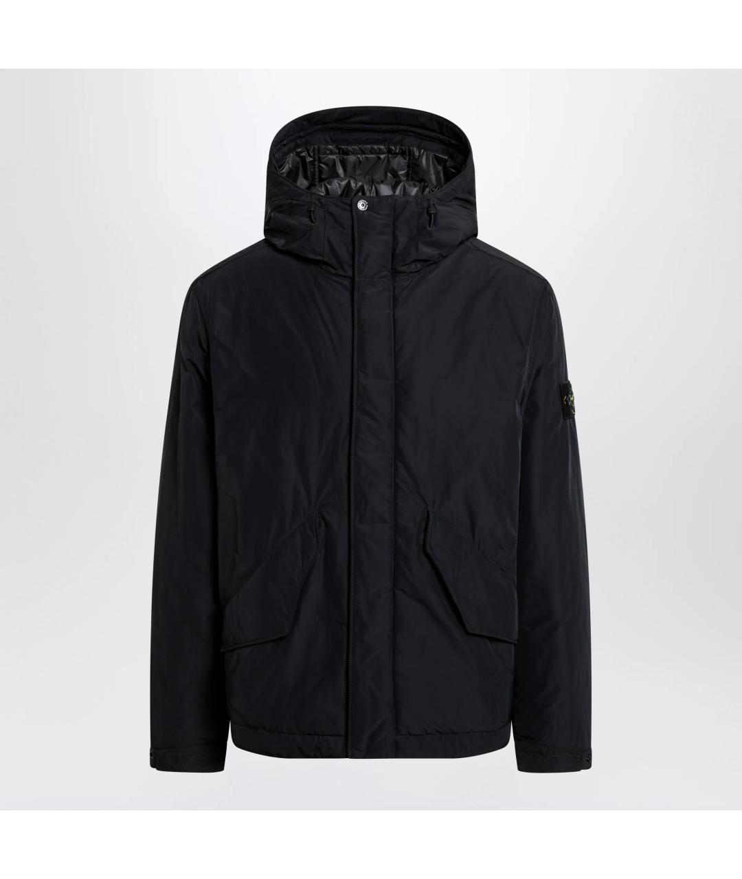 STONE ISLAND Черная полиамидовая куртка, фото 3
