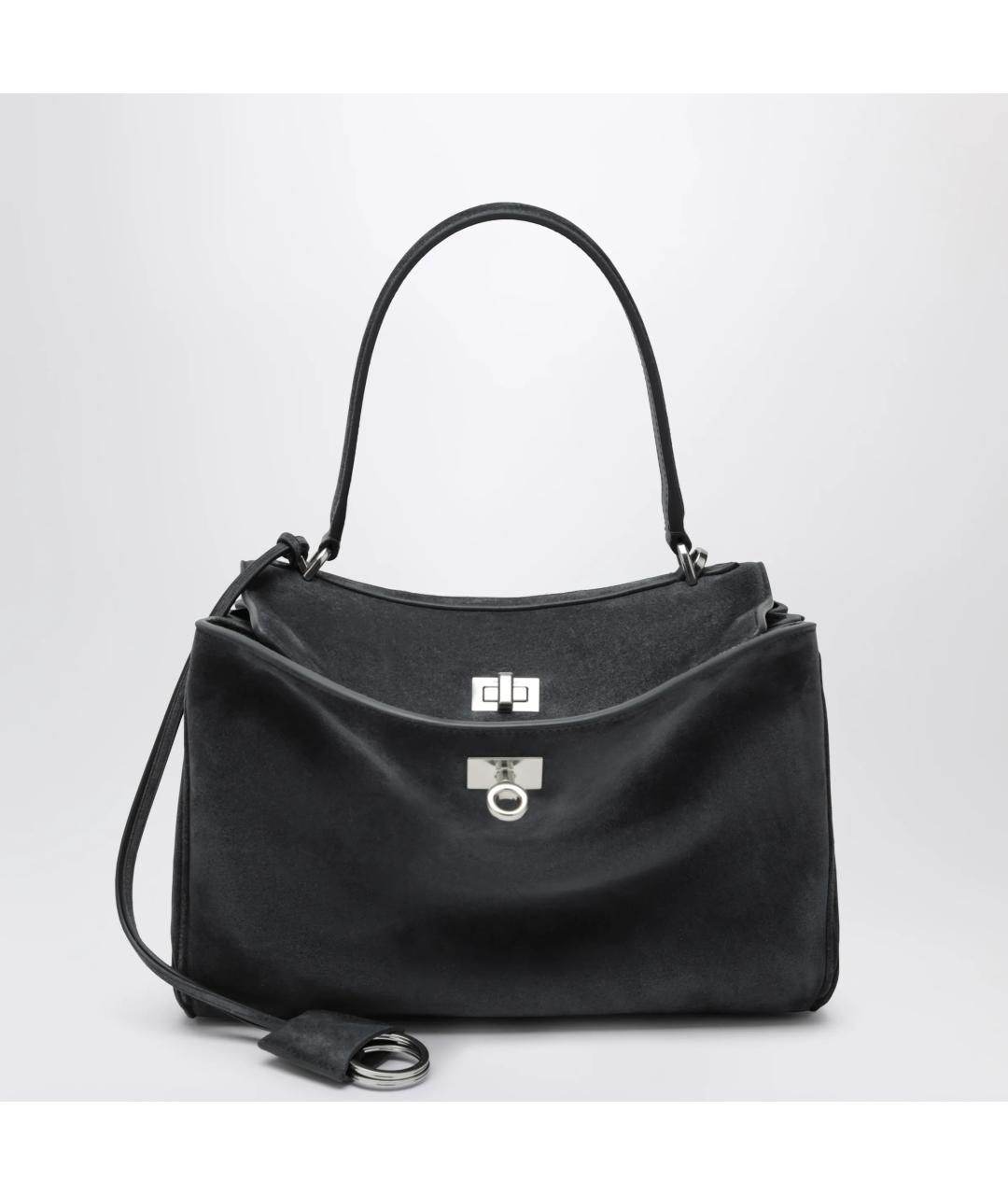 BALENCIAGA Серая кожаная сумка тоут, фото 3