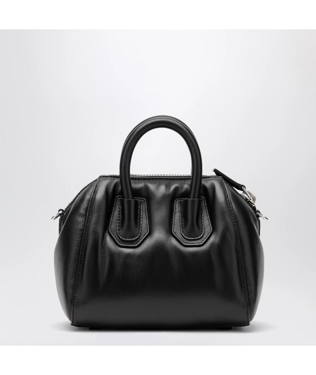 GIVENCHY Черная кожаная сумка тоут, фото 2