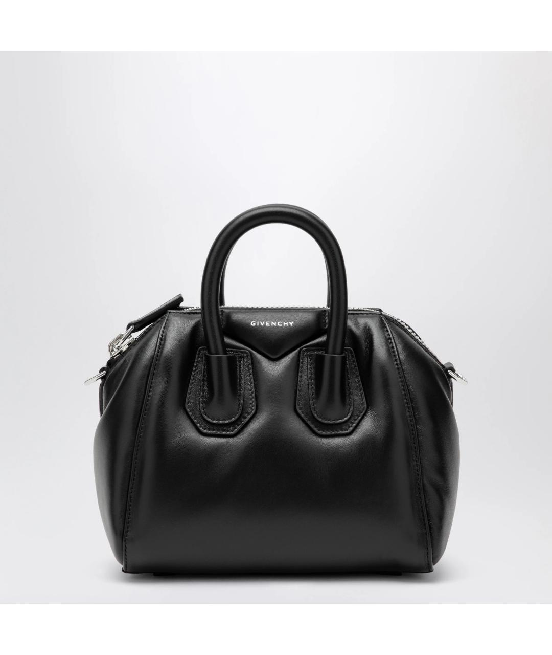 GIVENCHY Черная кожаная сумка тоут, фото 3