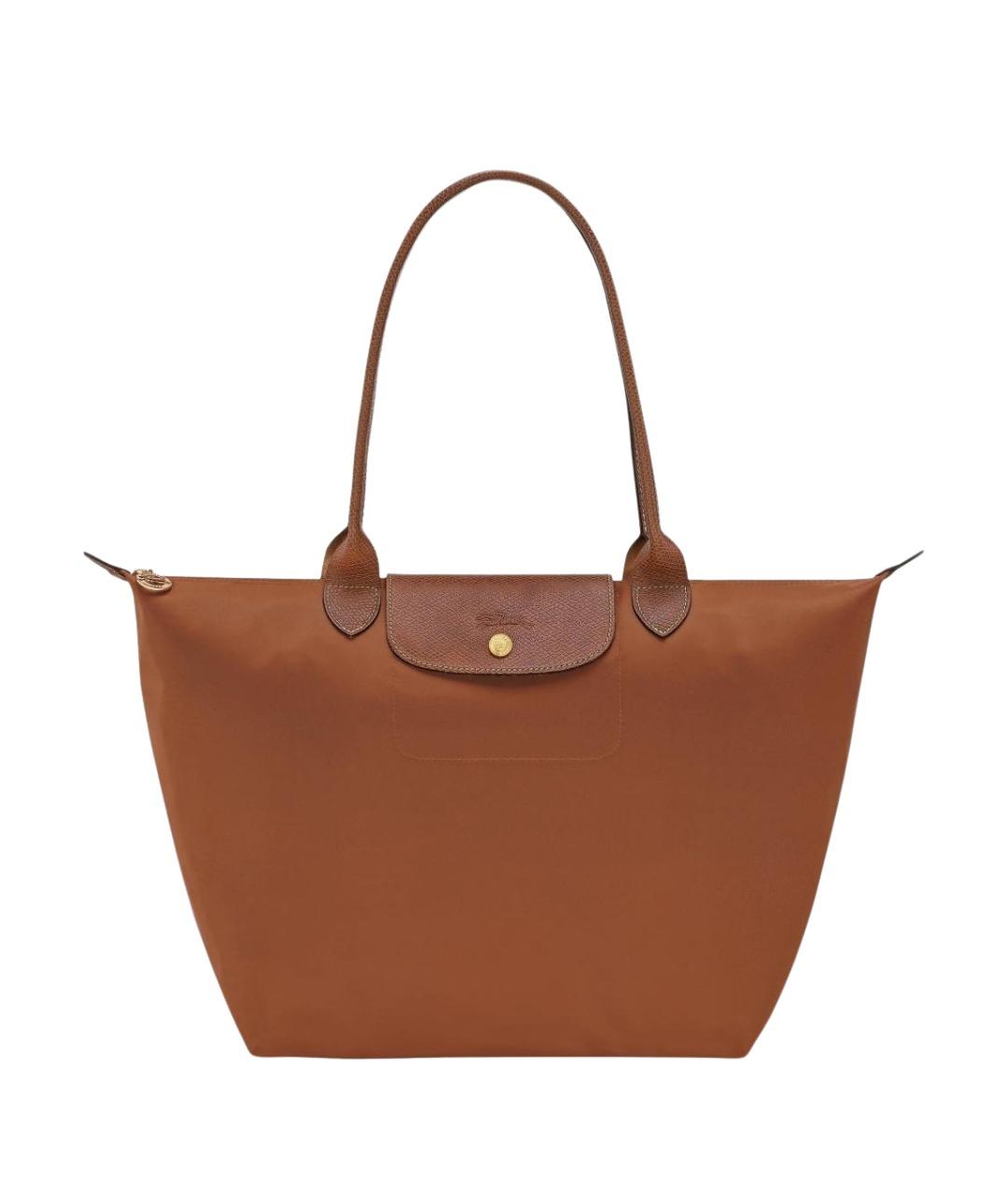 LONGCHAMP Коричневая нейлоновая сумка тоут, фото 1
