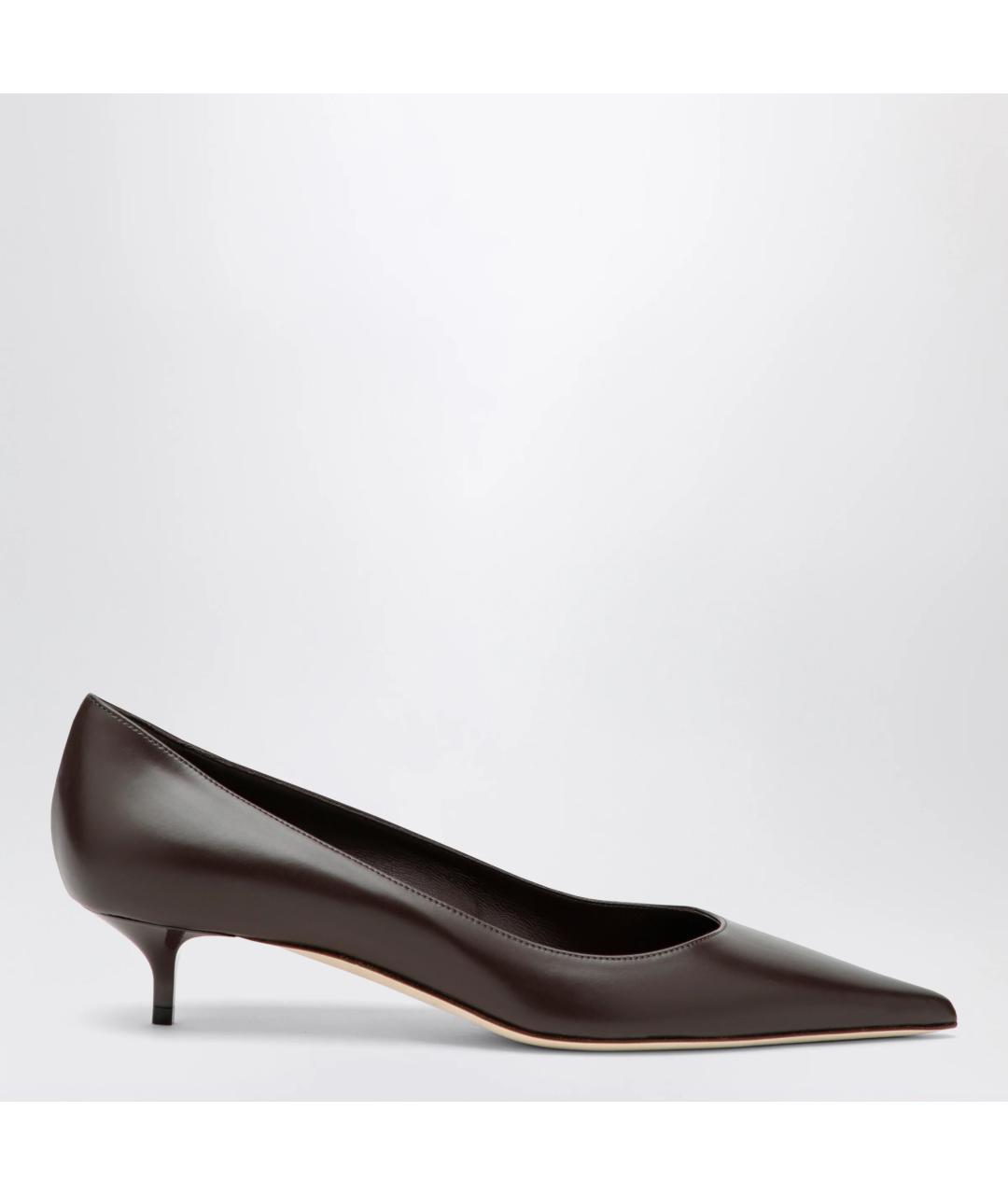 JIMMY CHOO Коричневые кожаные туфли, фото 3