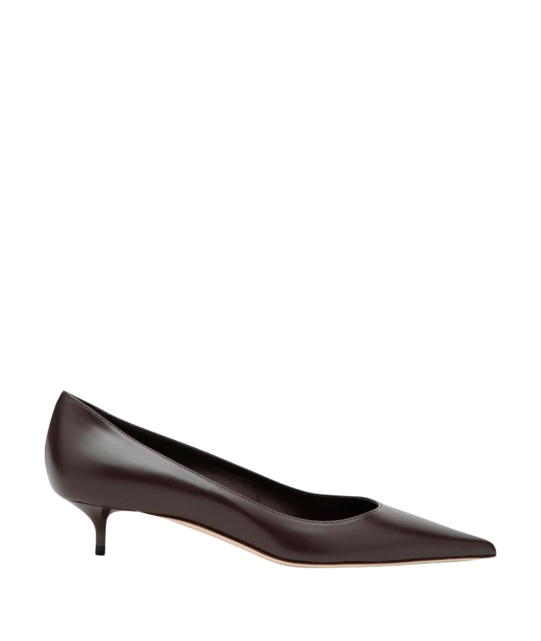 JIMMY CHOO Коричневые кожаные туфли, фото 1