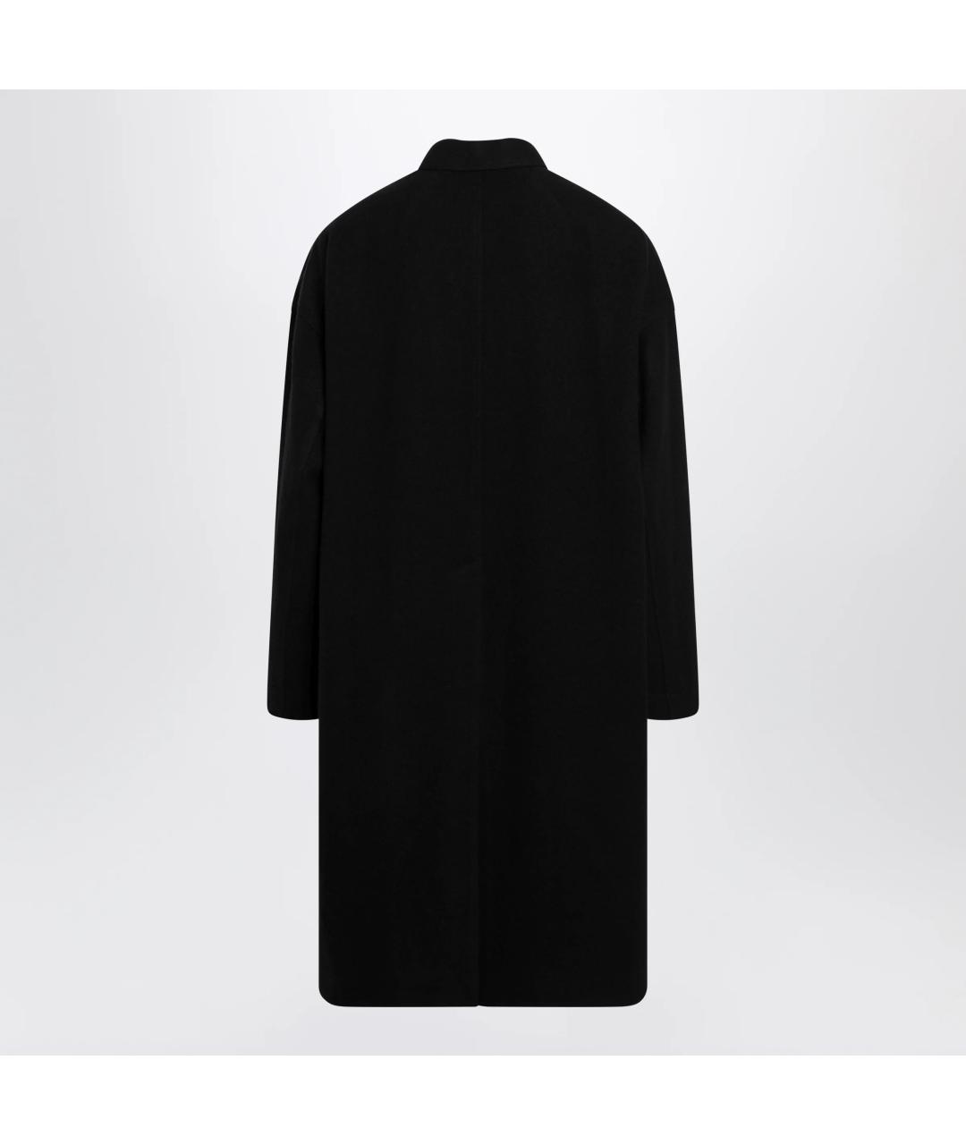 RICK OWENS Черное шерстяное пальто, фото 2
