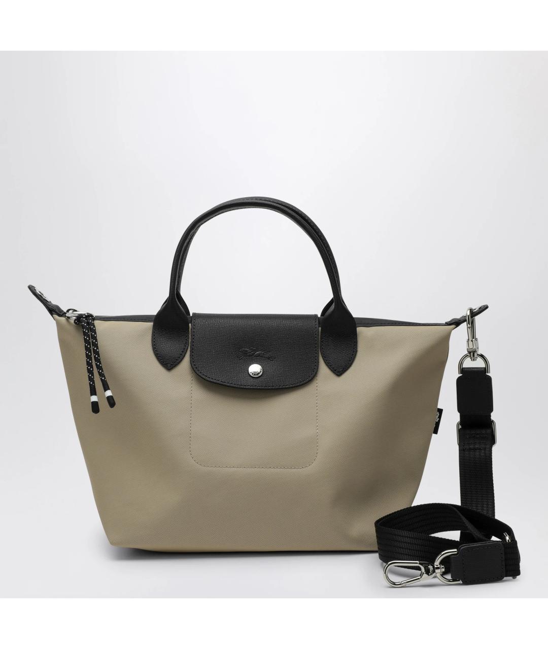 LONGCHAMP Бежевая нейлоновая сумка тоут, фото 3