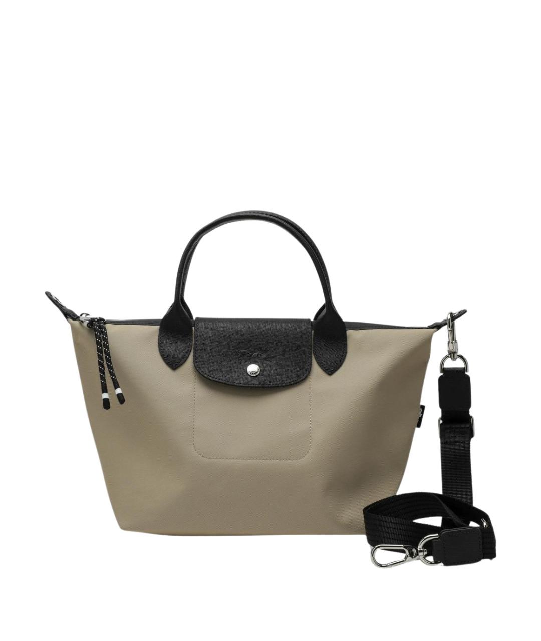 LONGCHAMP Бежевая нейлоновая сумка тоут, фото 1