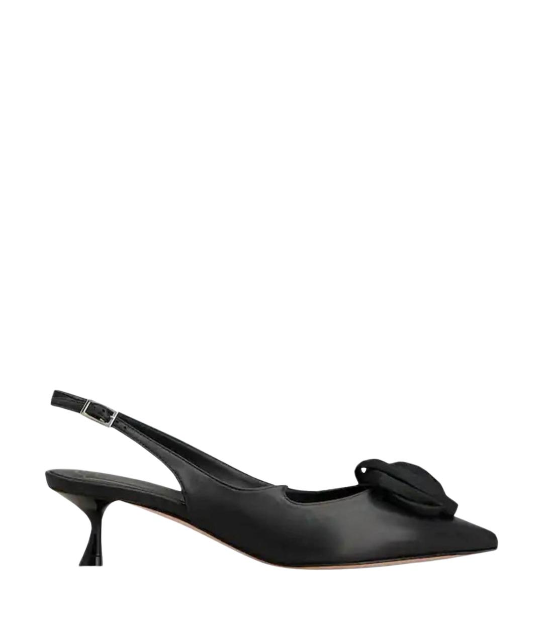 ROGER VIVIER Черные кожаные туфли, фото 1