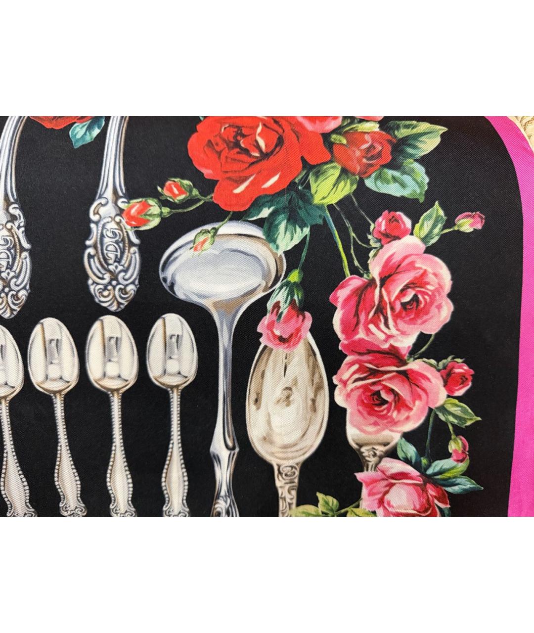 DOLCE&GABBANA Мульти шелковый платок, фото 3