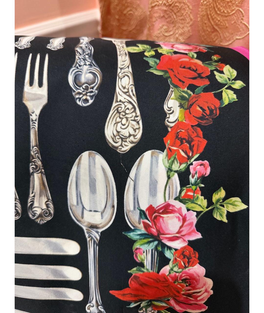 DOLCE&GABBANA Мульти шелковый платок, фото 2