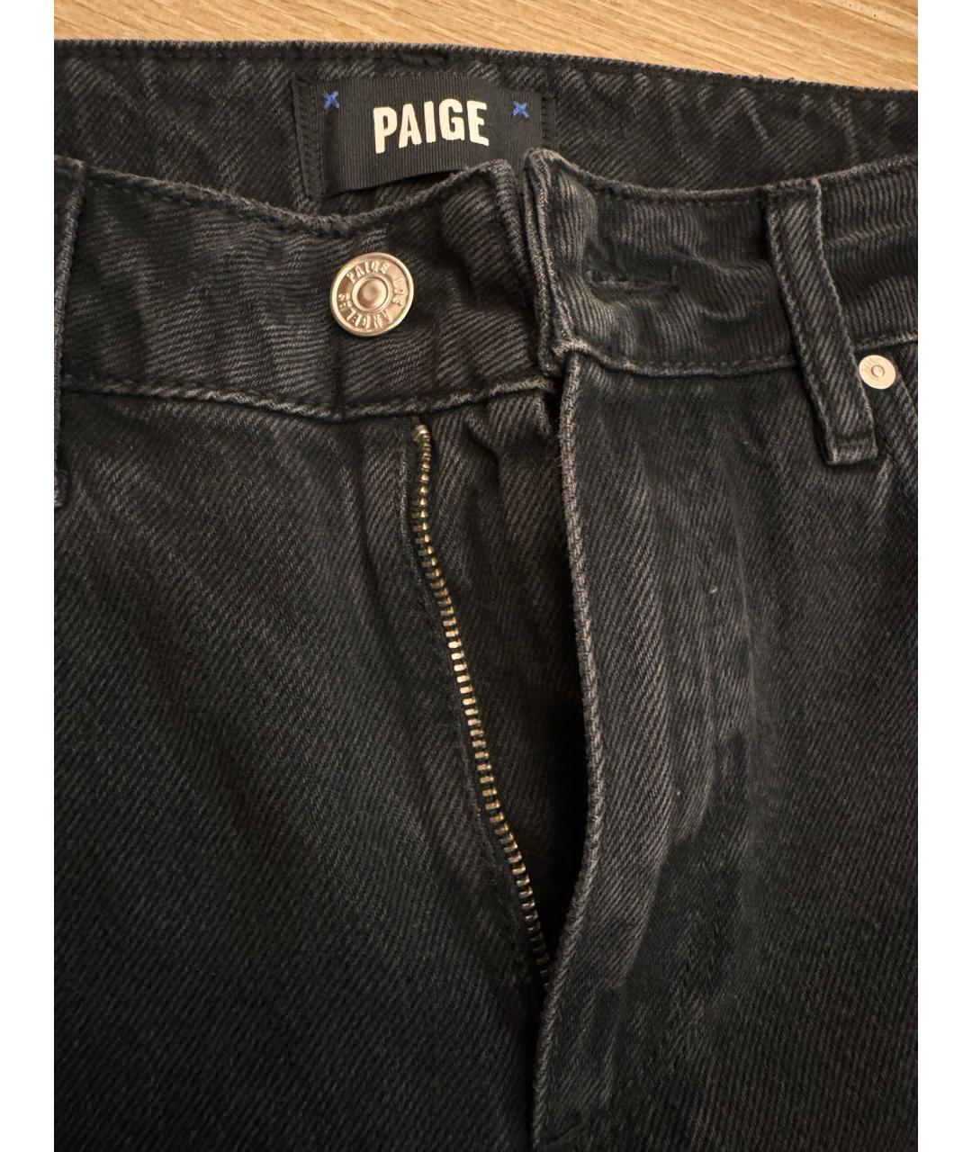 PAIGE Черные деним шорты, фото 4