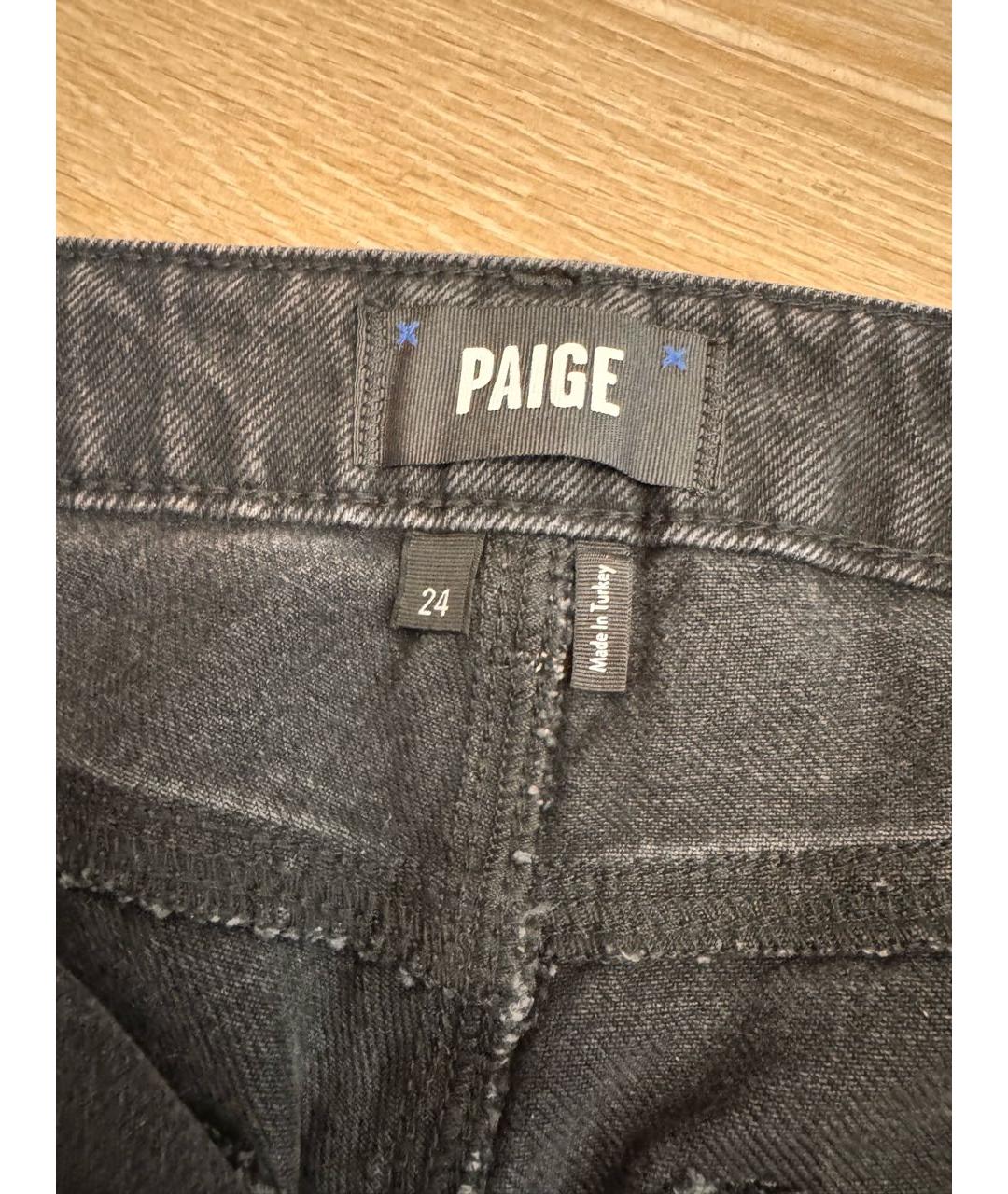 PAIGE Черные деним шорты, фото 3