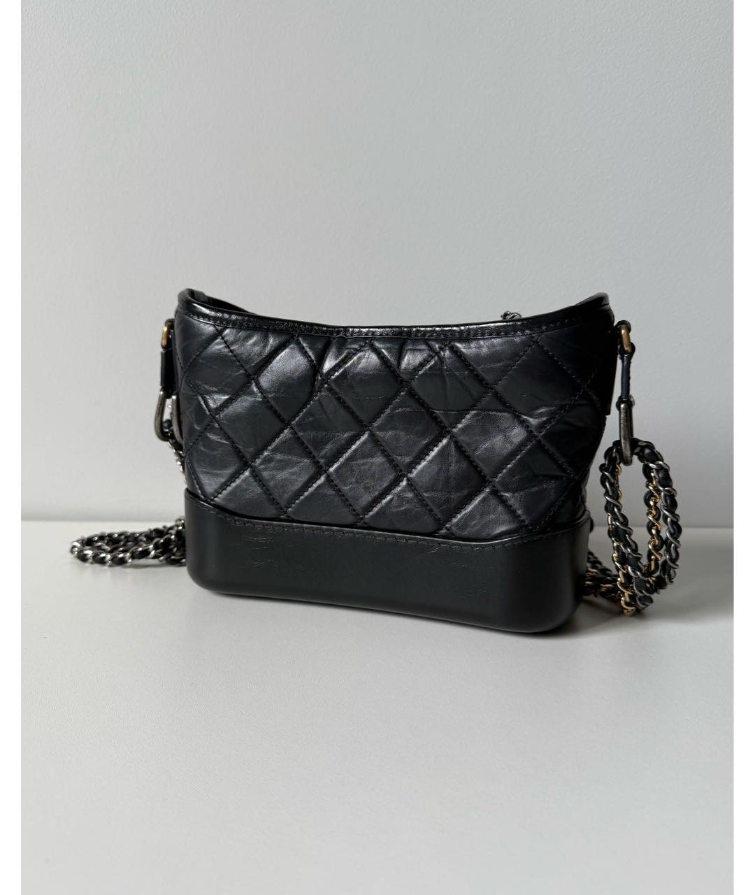 CHANEL Черная кожаная сумка через плечо, фото 4