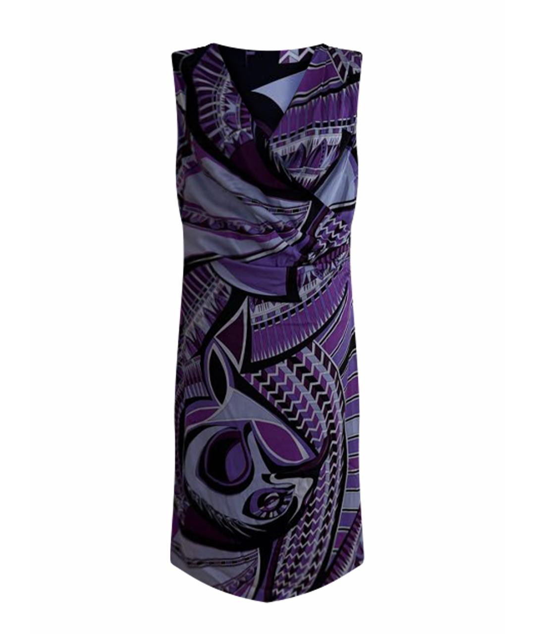 EMILIO PUCCI Фиолетовое шелковое коктейльное платье, фото 1