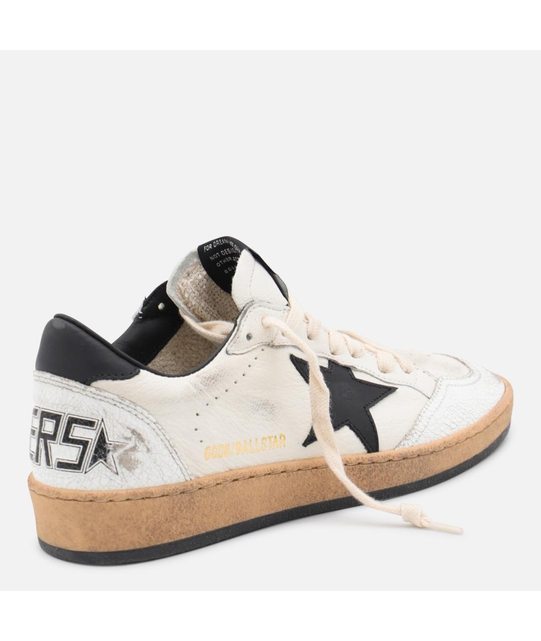 GOLDEN GOOSE Белые кожаные кеды, фото 7