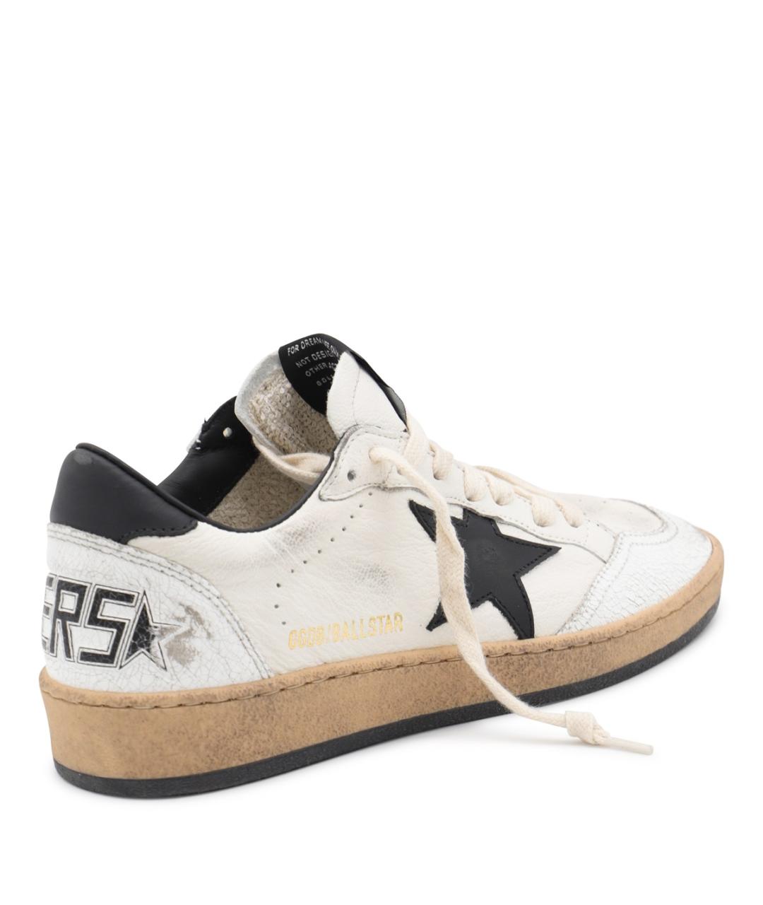 GOLDEN GOOSE Белые кожаные кеды, фото 3