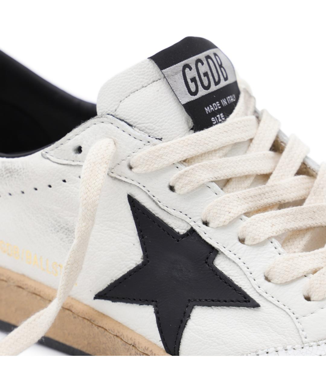 GOLDEN GOOSE Белые кожаные кеды, фото 4