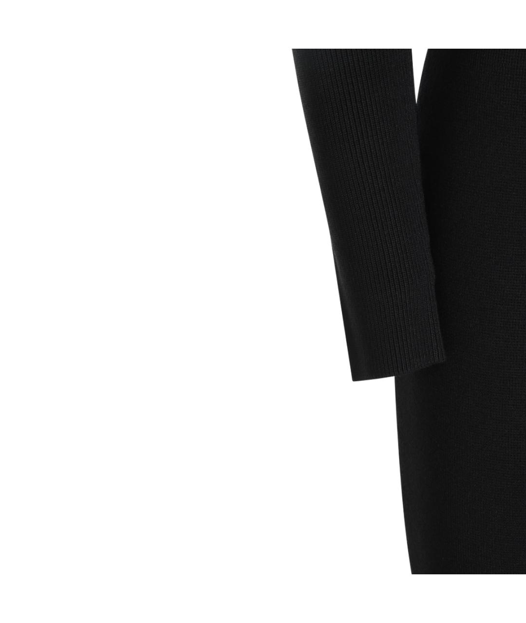 ELISABETTA FRANCHI Черное вискозное вечернее платье, фото 4