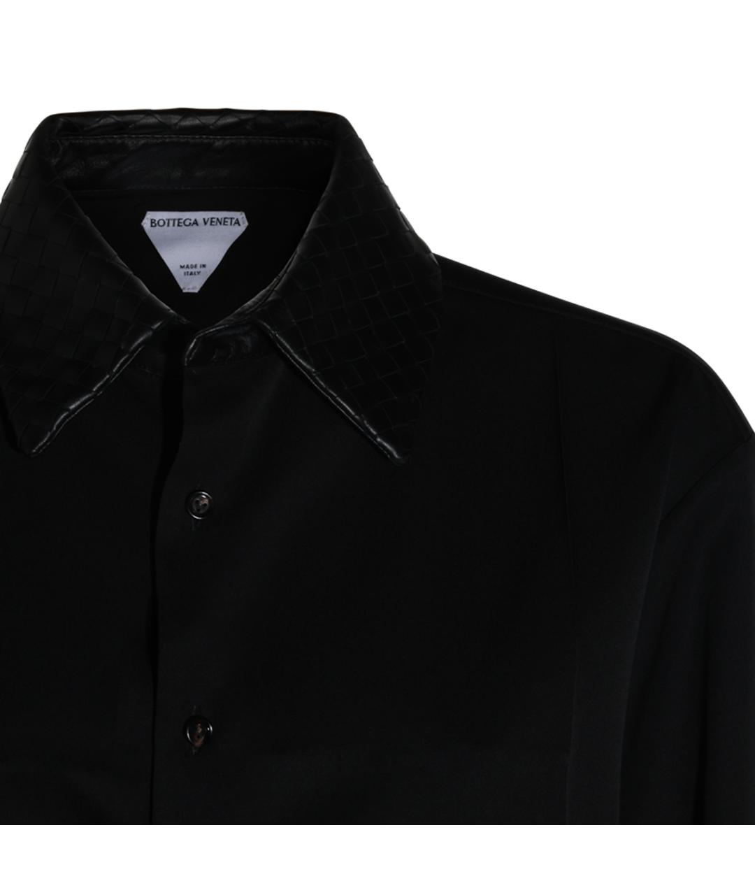 BOTTEGA VENETA Черная льняная рубашка, фото 4