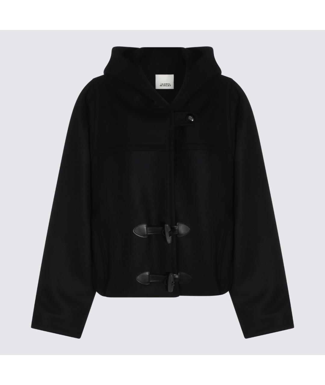 ISABEL MARANT ETOILE Темно-синее шерстяное пальто, фото 2