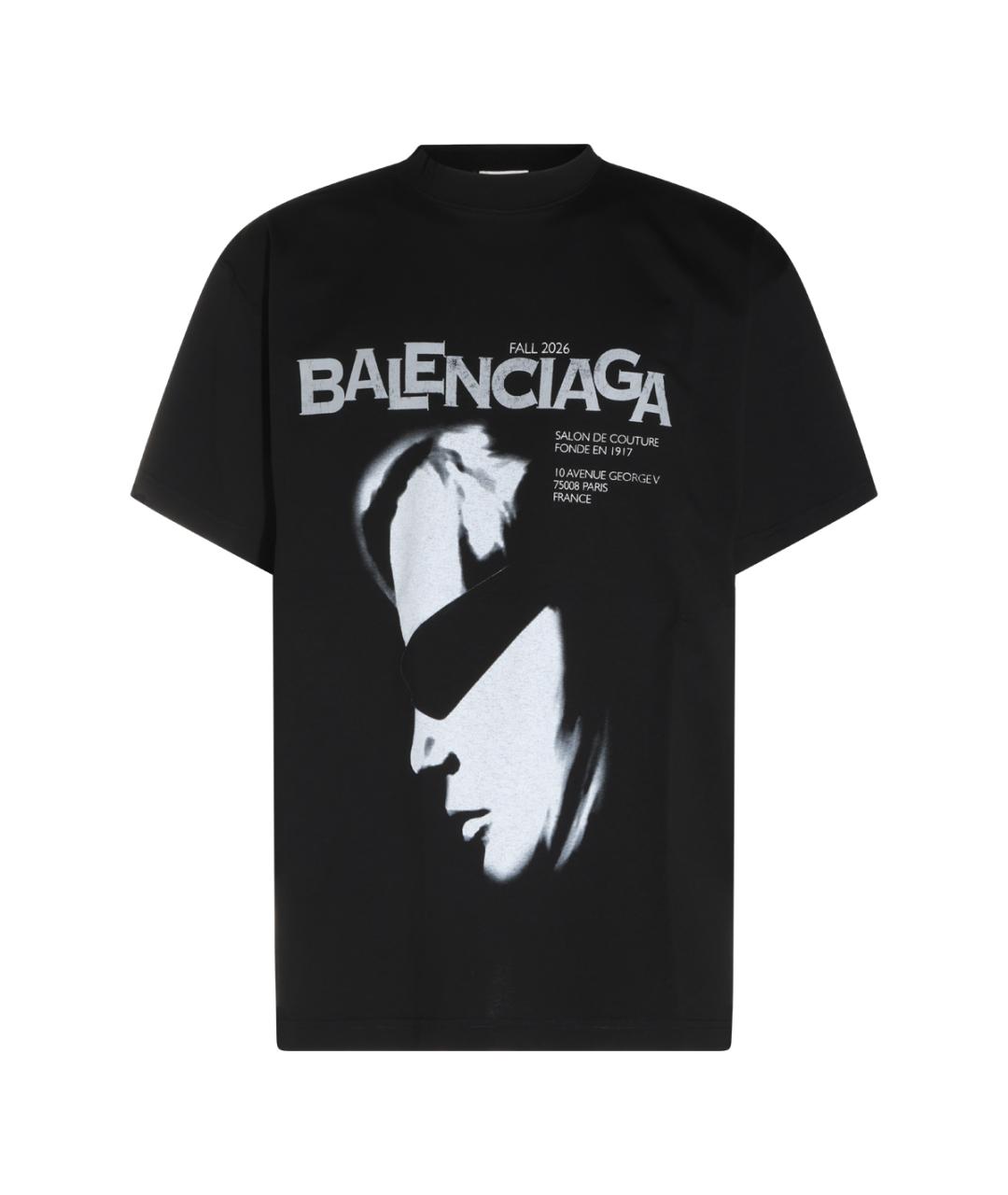 BALENCIAGA Мульти хлопковая футболка, фото 1