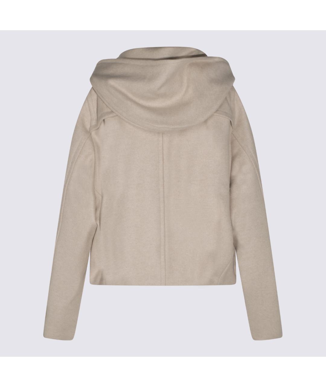 ISABEL MARANT ETOILE Бежевое шерстяное пальто, фото 4