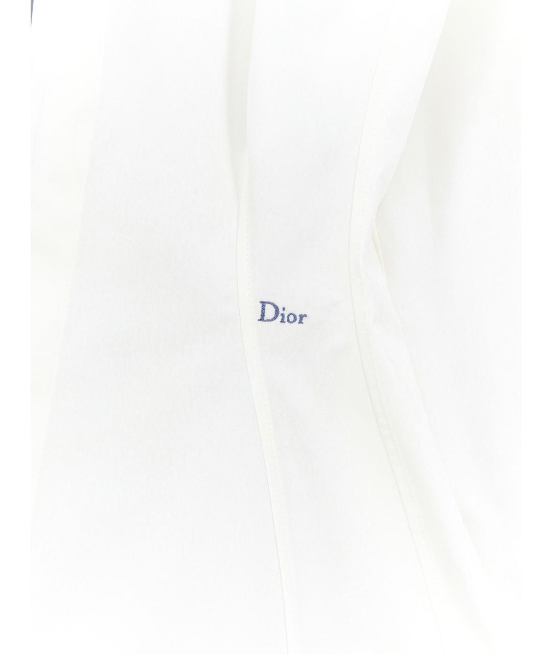 CHRISTIAN DIOR Белая хлопковая рубашка, фото 3
