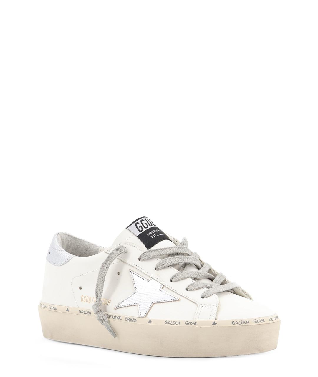 GOLDEN GOOSE Белые кожаные кеды, фото 2
