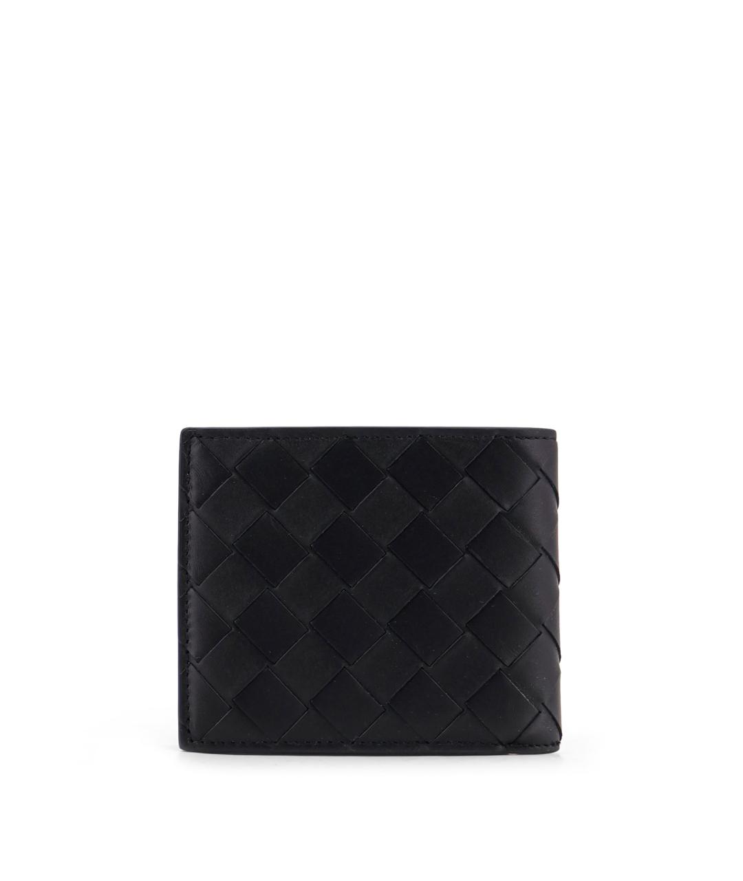 BOTTEGA VENETA Черный кожаный кошелек, фото 2