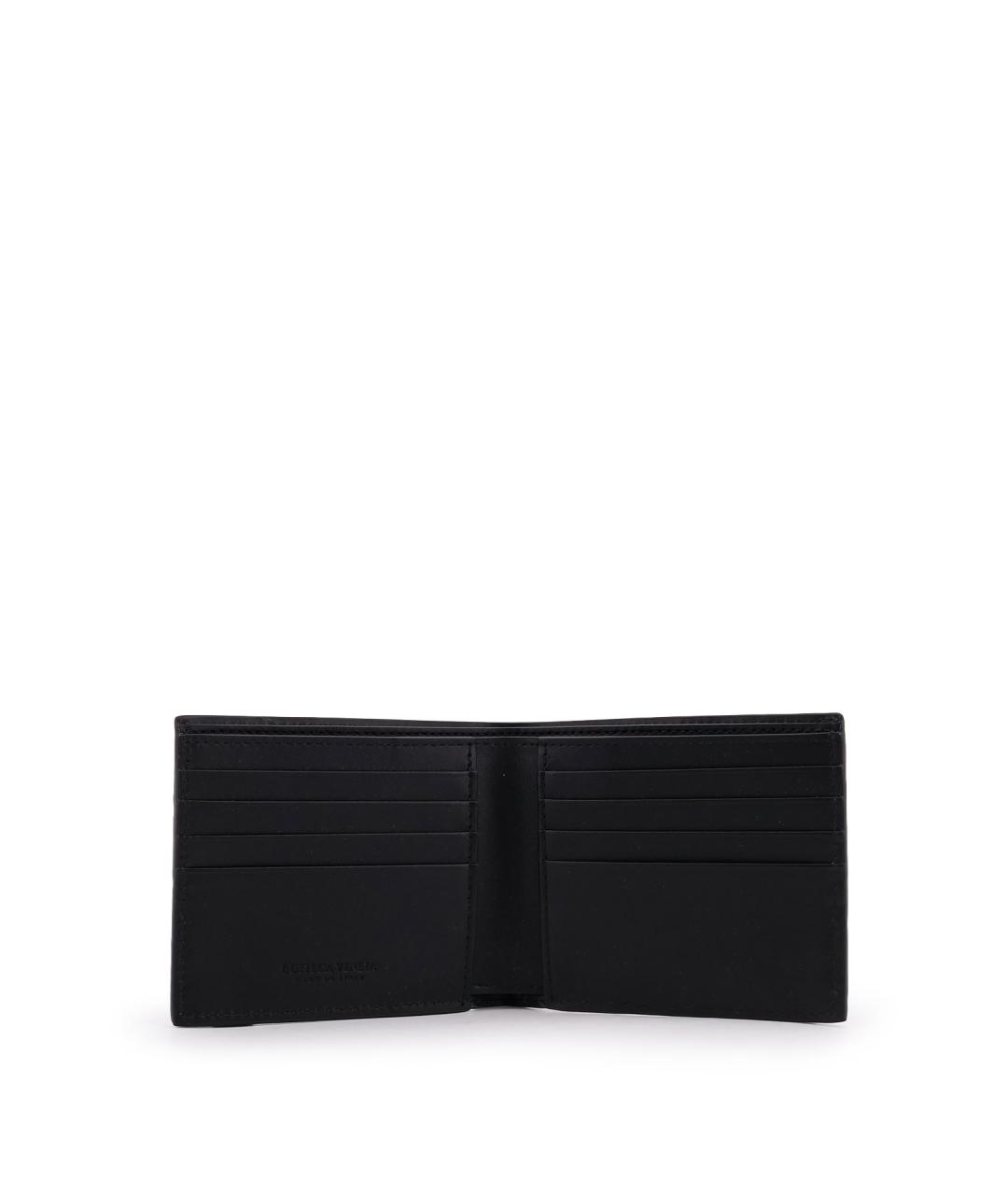 BOTTEGA VENETA Черный кожаный кошелек, фото 3