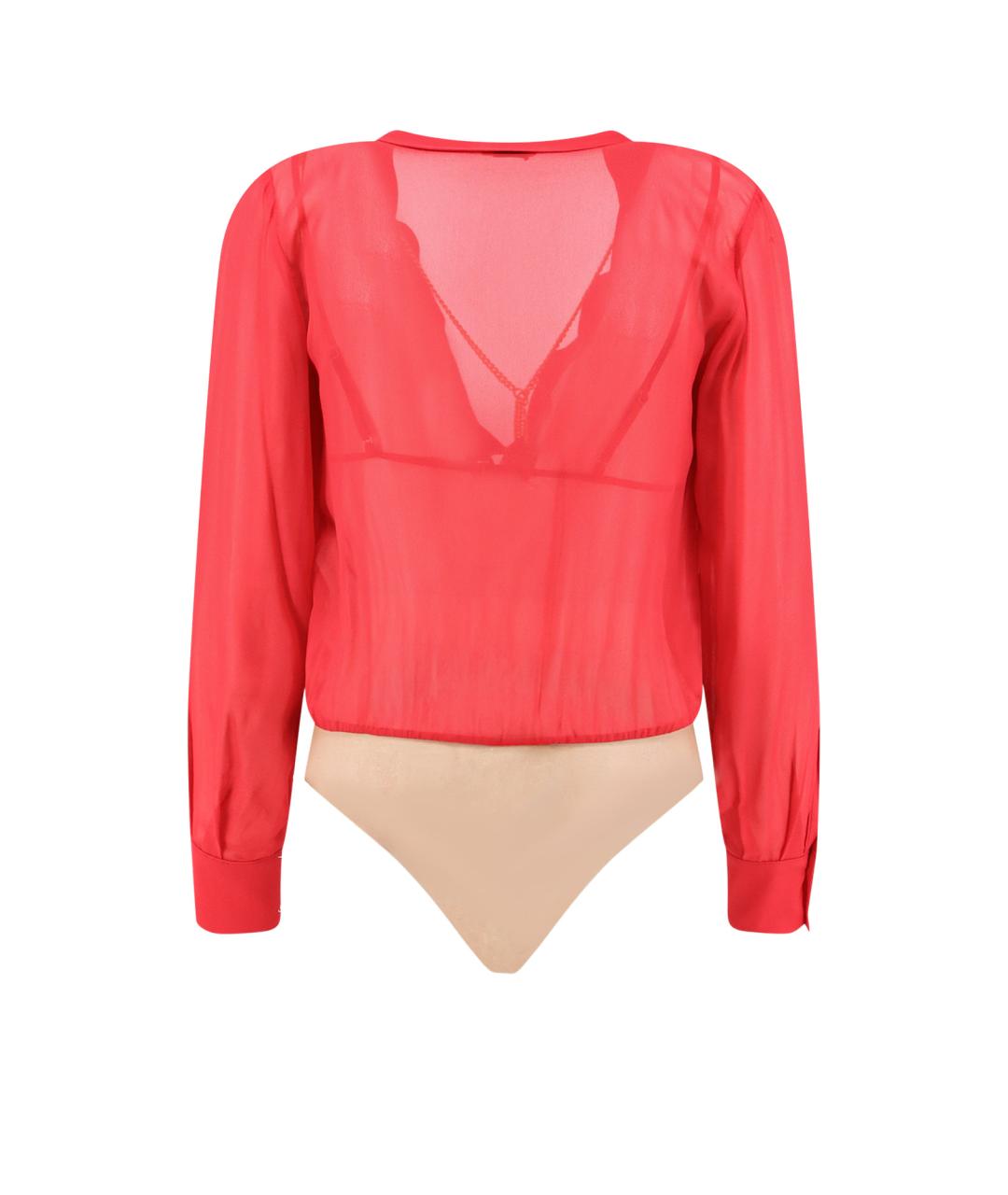 ELISABETTA FRANCHI Красное вискозное боди, фото 2