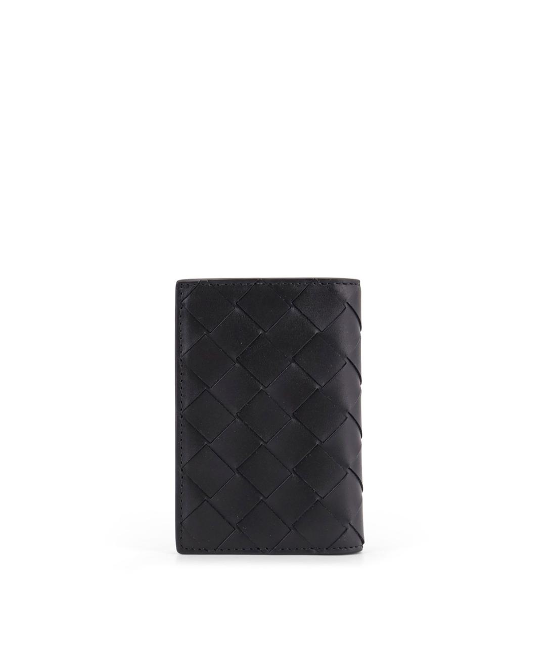 BOTTEGA VENETA Черный кожаный кошелек, фото 2