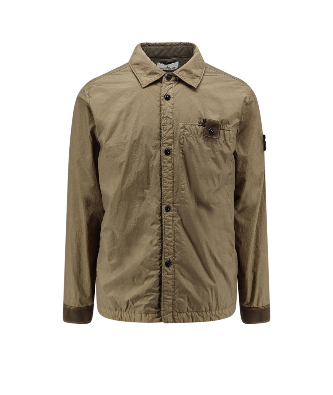 STONE ISLAND Хаки полиамидовая куртка, фото 1