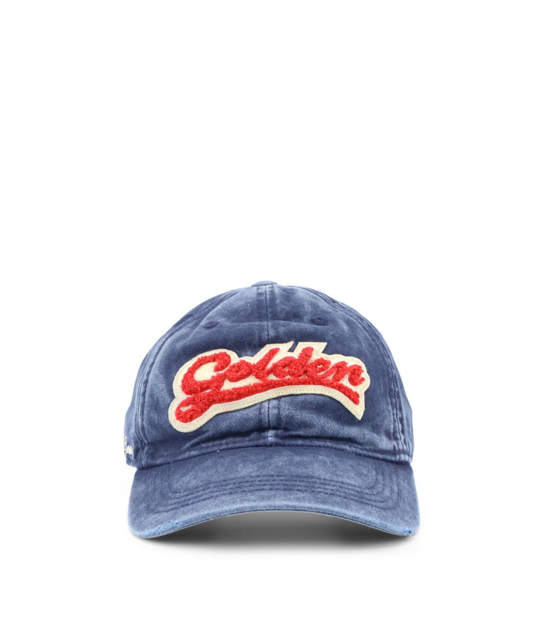 GOLDEN GOOSE Синяя хлопковая кепка/бейсболка, фото 1