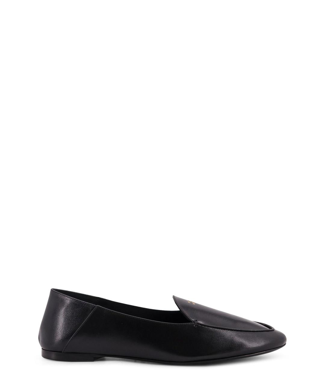 CELINE Черные кожаные лоферы, фото 1