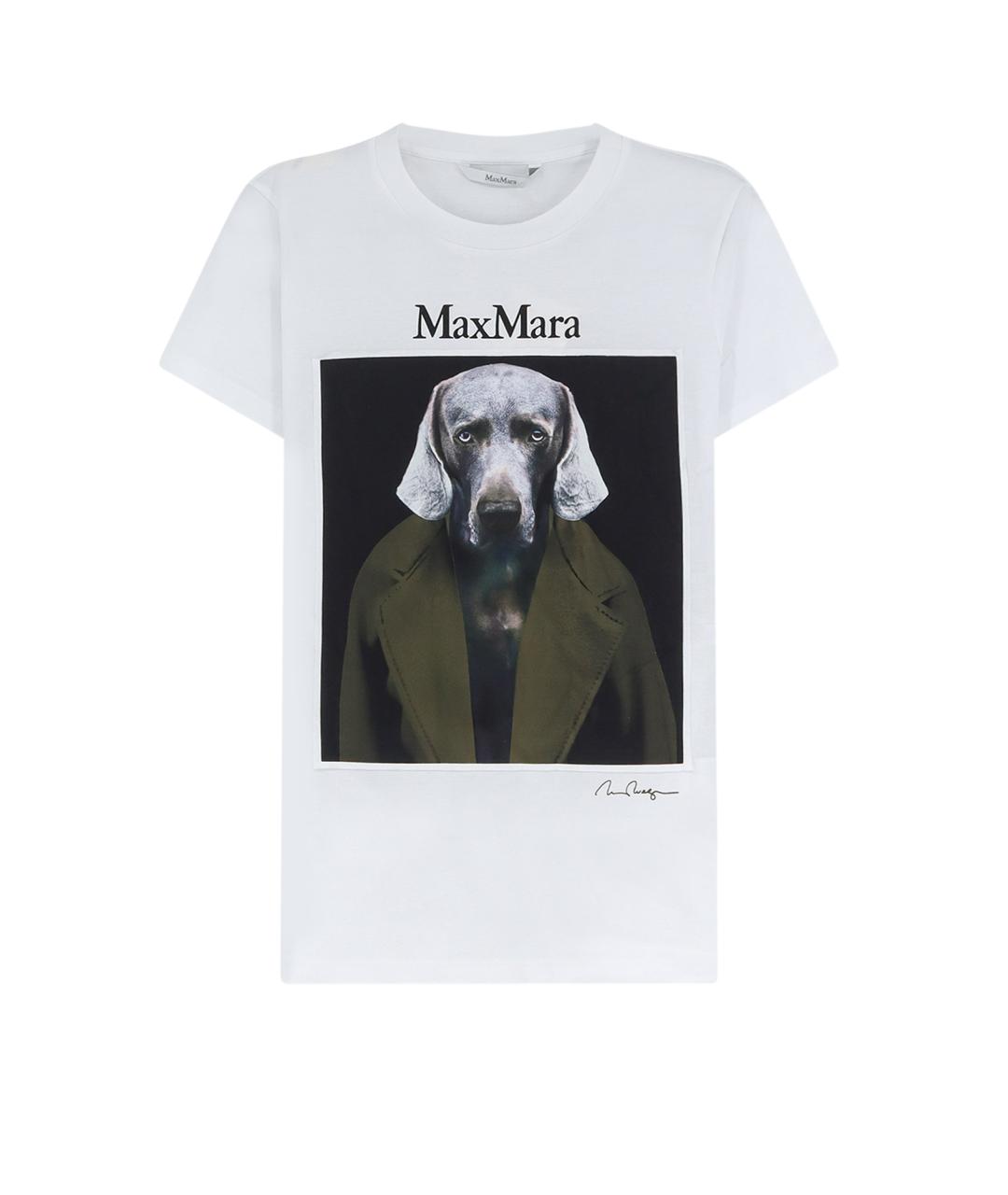 MAX MARA Мульти хлопковая футболка, фото 1