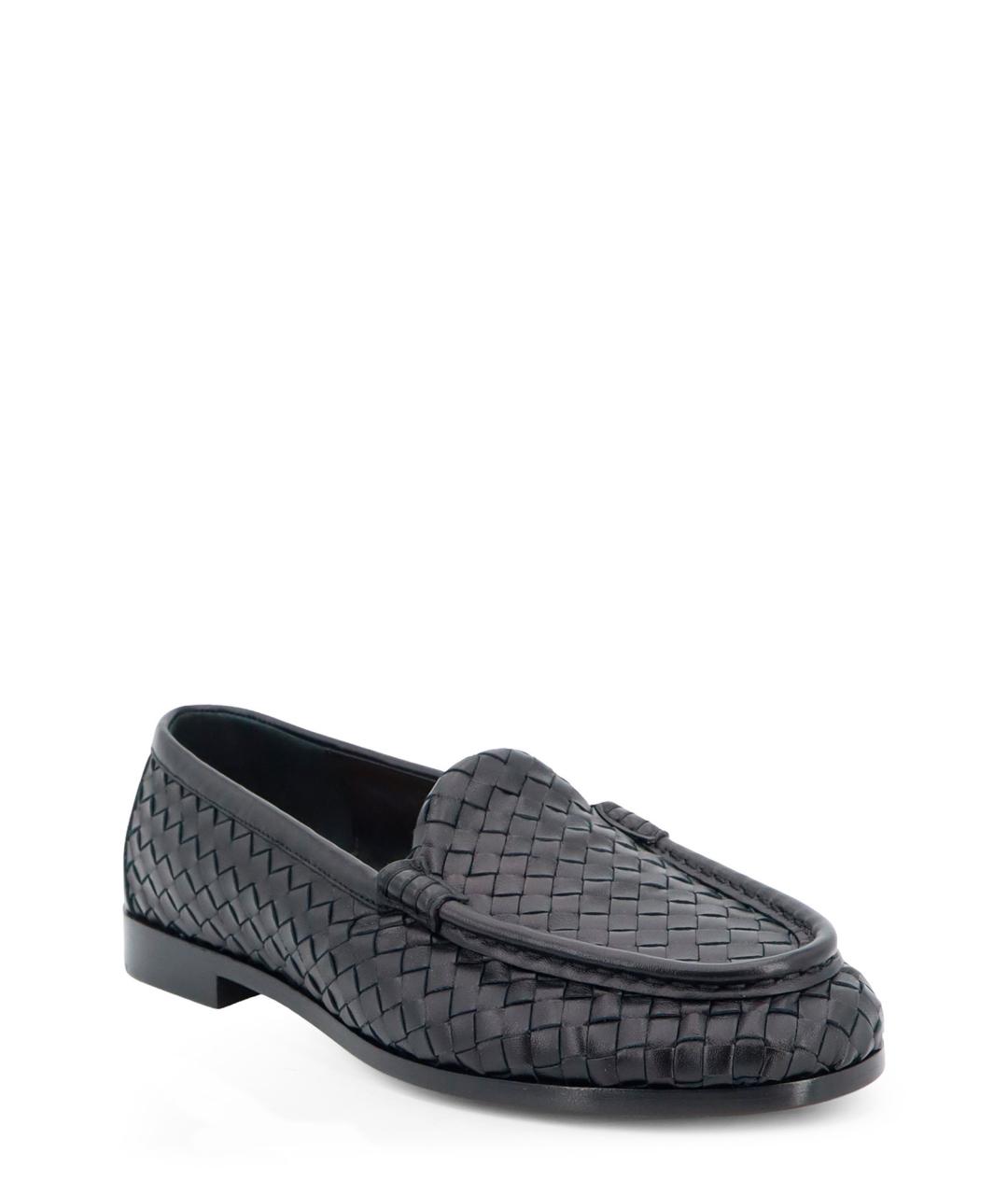 BOTTEGA VENETA Черные кожаные лоферы, фото 2