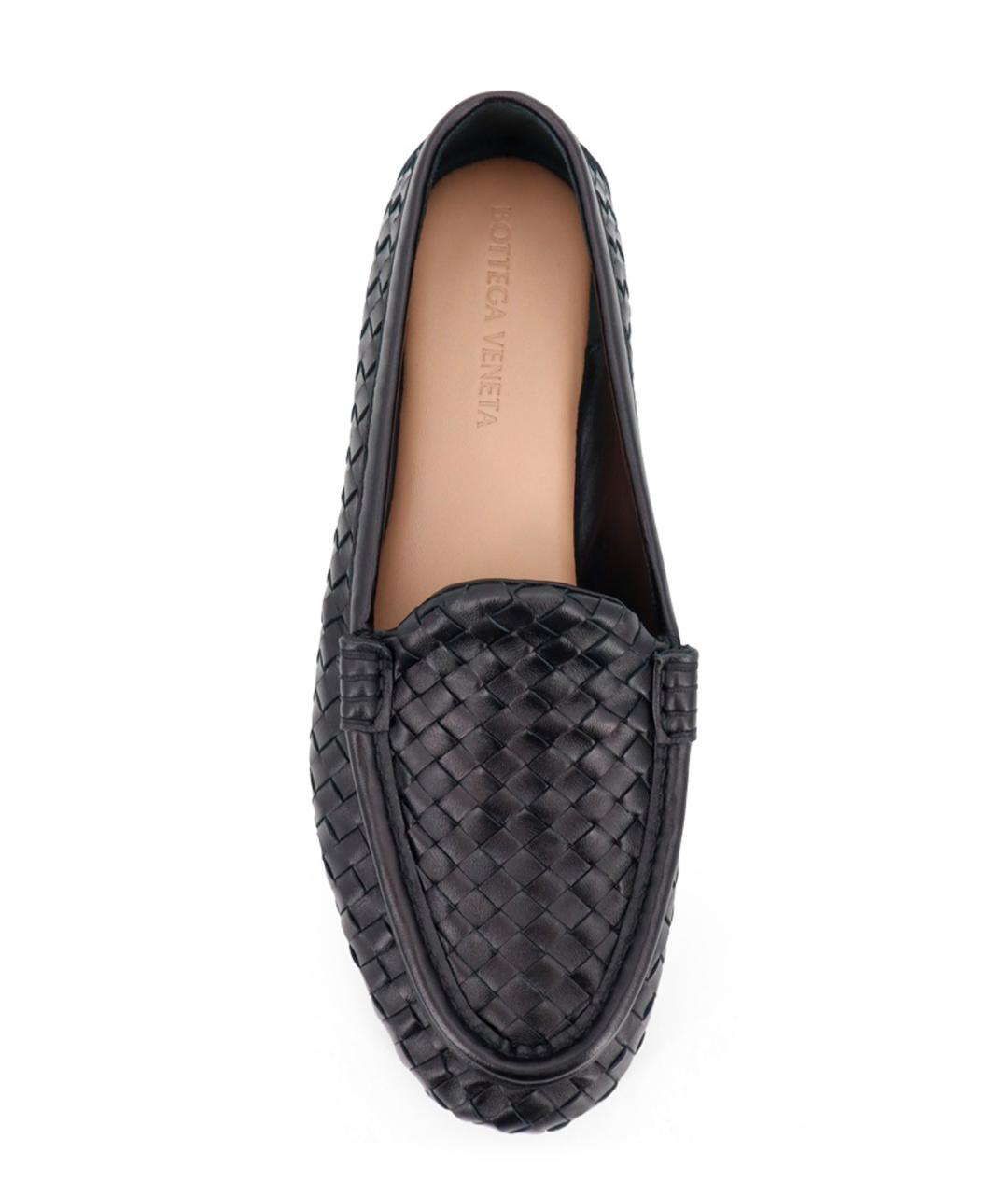 BOTTEGA VENETA Черные кожаные лоферы, фото 5