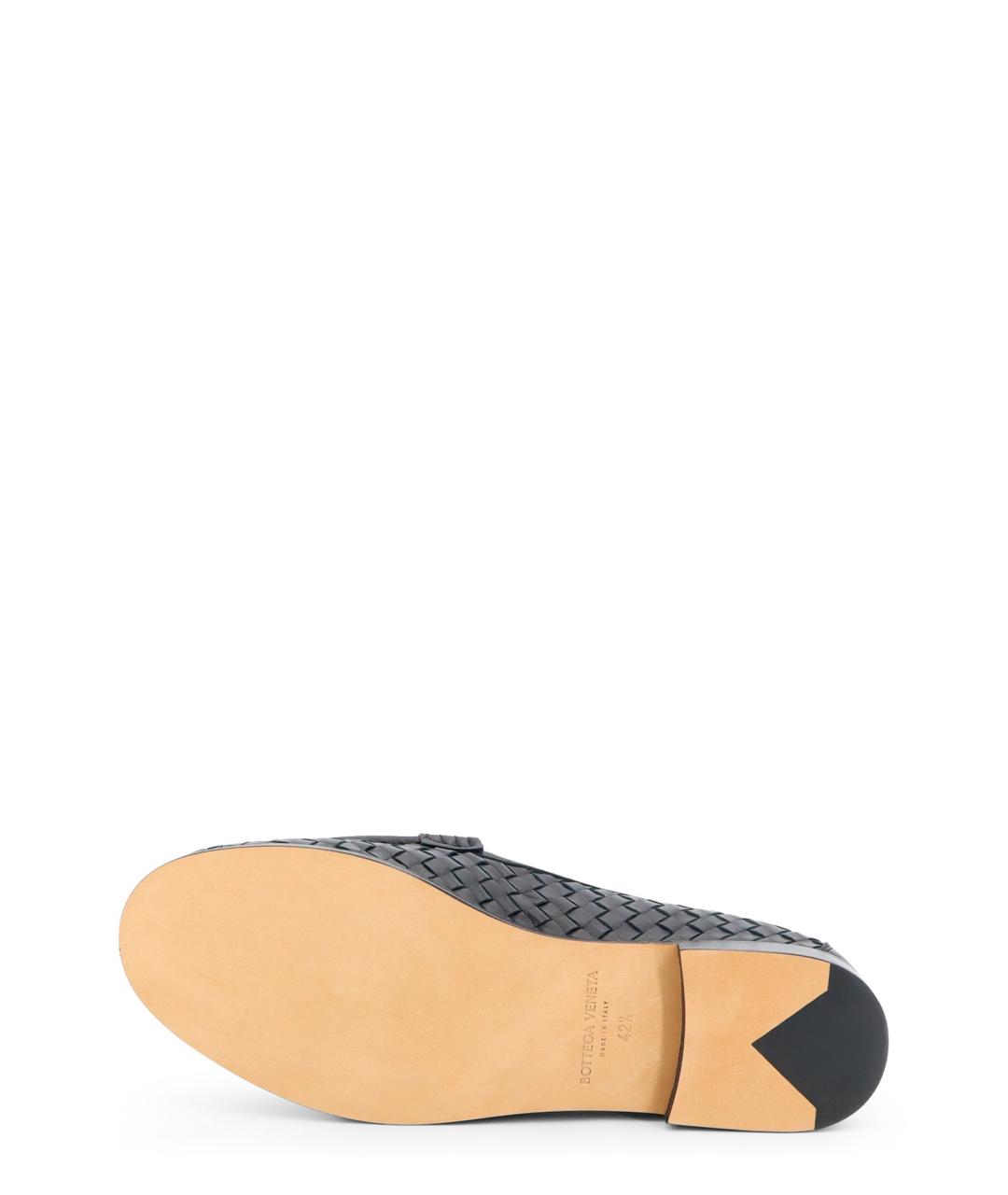 BOTTEGA VENETA Черные кожаные лоферы, фото 4