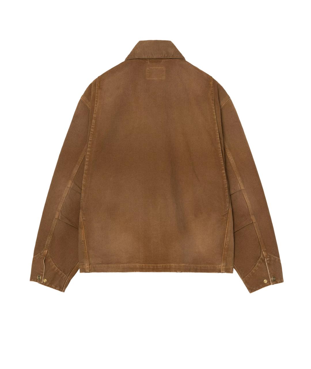 CARHARTT WIP Коричневая хлопковая куртка, фото 2