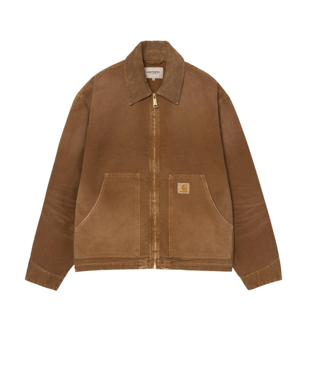 CARHARTT WIP Коричневая хлопковая куртка, фото 1